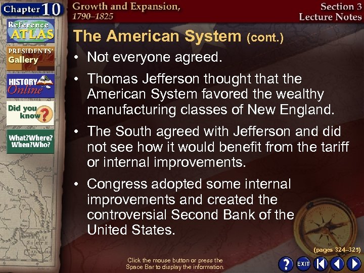 The American System (cont. ) • Not everyone agreed. • Thomas Jefferson thought that