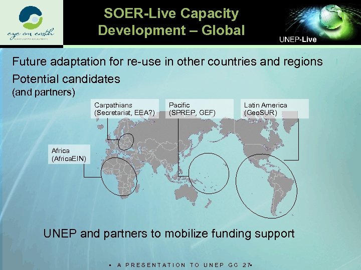 SOER-Live Capacity Development – Global Future adaptation for re-use in other countries and regions