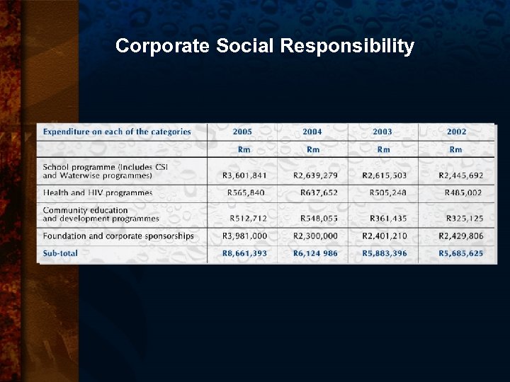 Corporate Social Responsibility 