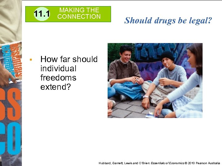 11. 1 § MAKING THE CONNECTION Should drugs be legal? How far should individual