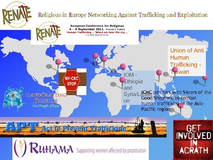 Union of Anti Human Trafficking Taiwan IOM Ethiopia and ICMC Syria/Leban partners with Sisters
