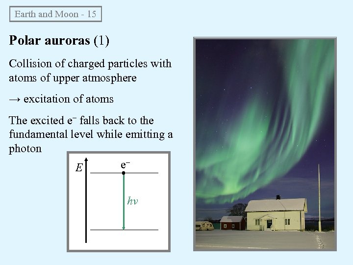 Earth and Moon - 15 Polar auroras (1) Collision of charged particles with atoms