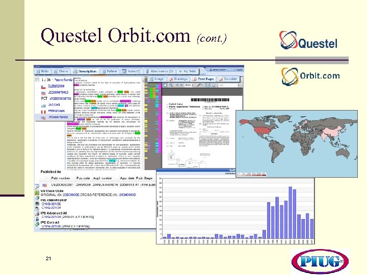 Questel Orbit. com (cont. ) 21 