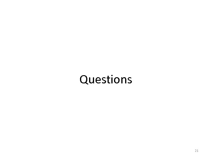 Questions 21 