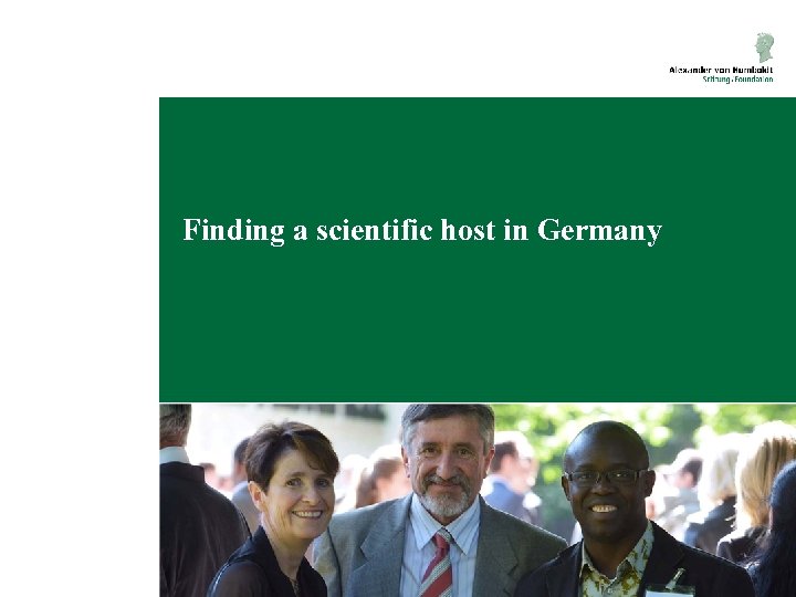 Finding a scientific host in Germany 