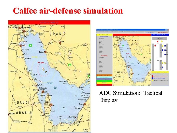 Calfee air-defense simulation ADC Simulation: Tactical Display 