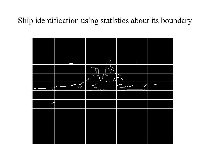 Ship identification using statistics about its boundary 