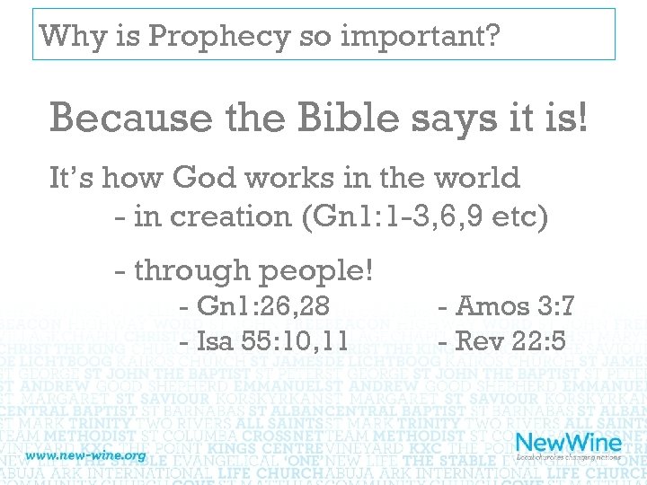 Why is Prophecy so important? Because the Bible says it is! It’s how God