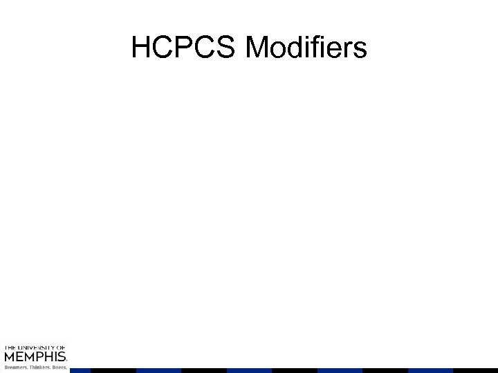 HCPCS Modifiers 