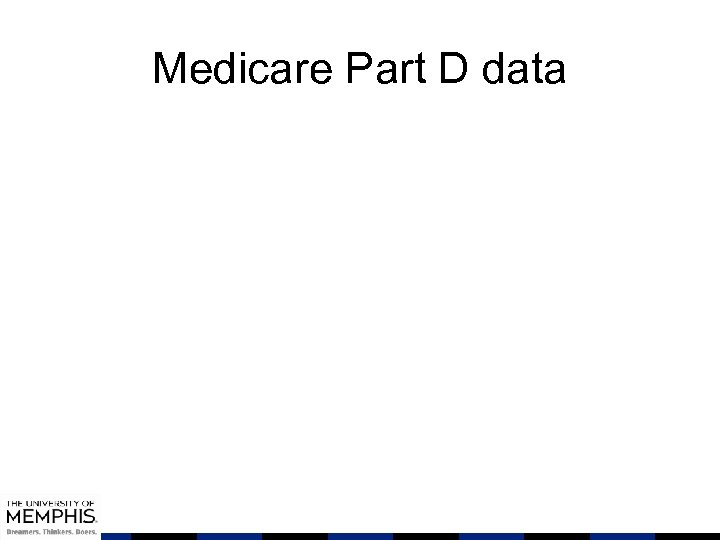 Medicare Part D data 