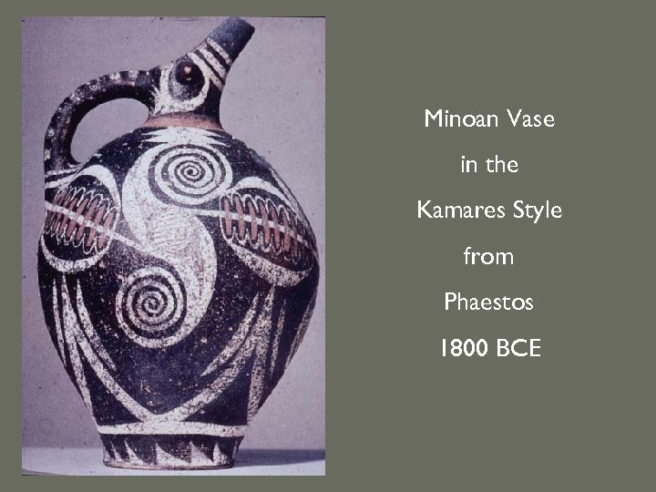 Minoan Vase in the Kamares Style from Phaestos 1800 BCE 