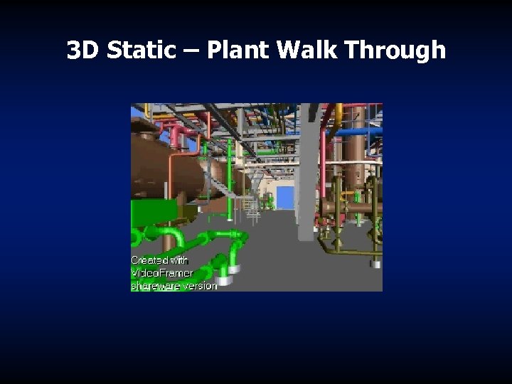 3 D Static – Plant Walk Through 
