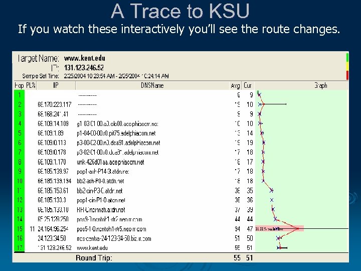 A Trace to KSU If you watch these interactively you’ll see the route changes.