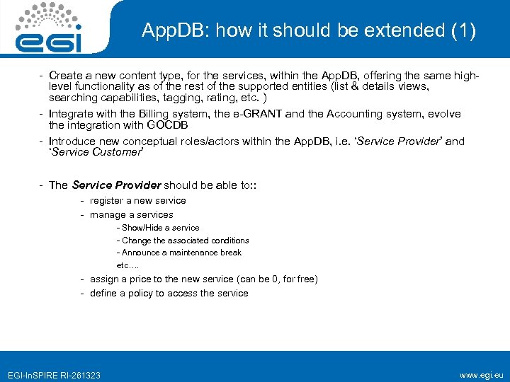 App. DB: how it should be extended (1) - Create a new content type,