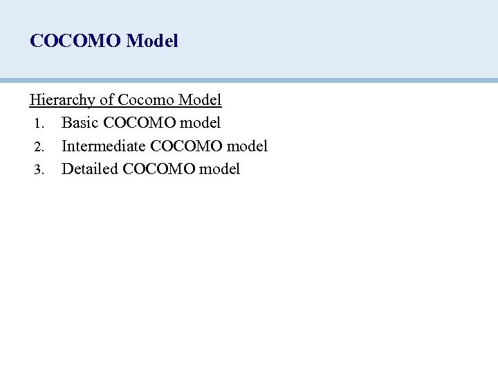 intermediate cocomo model