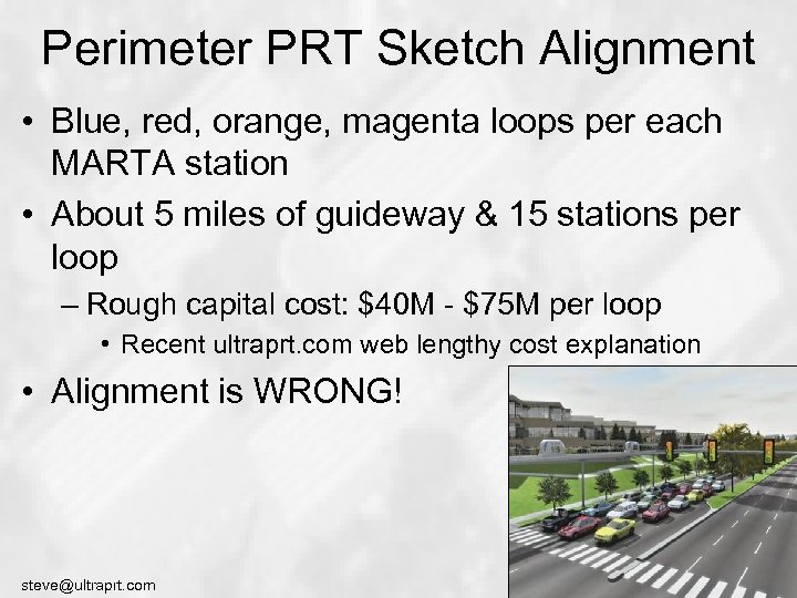 Perimeter PRT Sketch Alignment • Blue, red, orange, magenta loops per each MARTA station