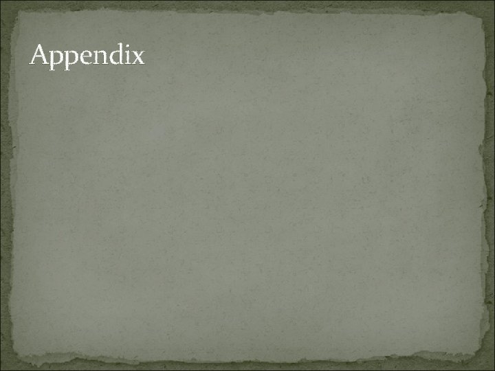 Appendix 