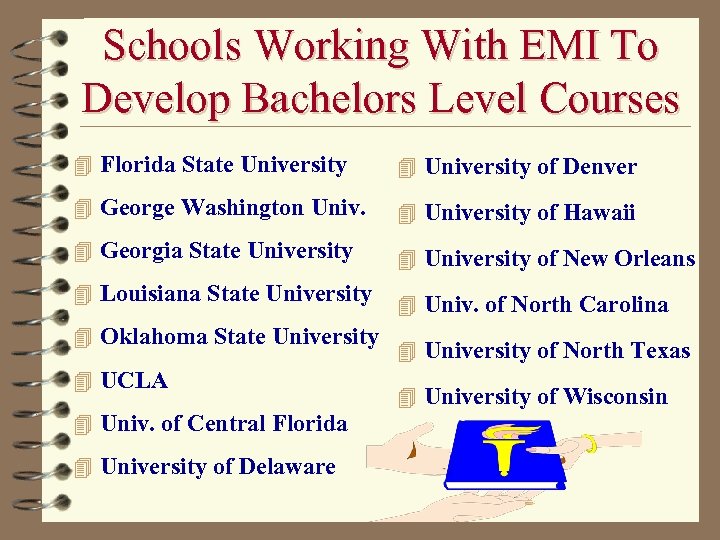 Schools Working With EMI To Develop Bachelors Level Courses 4 Florida State University 4