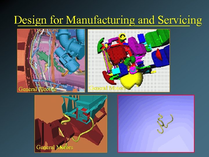 Design for Manufacturing and Servicing General Electric General Motors 
