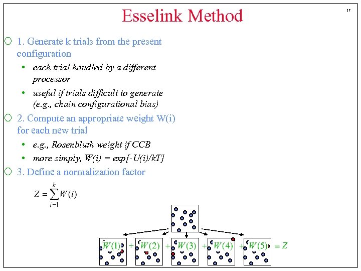 Esselink Method ¡ 1. Generate k trials from the present configuration • each trial