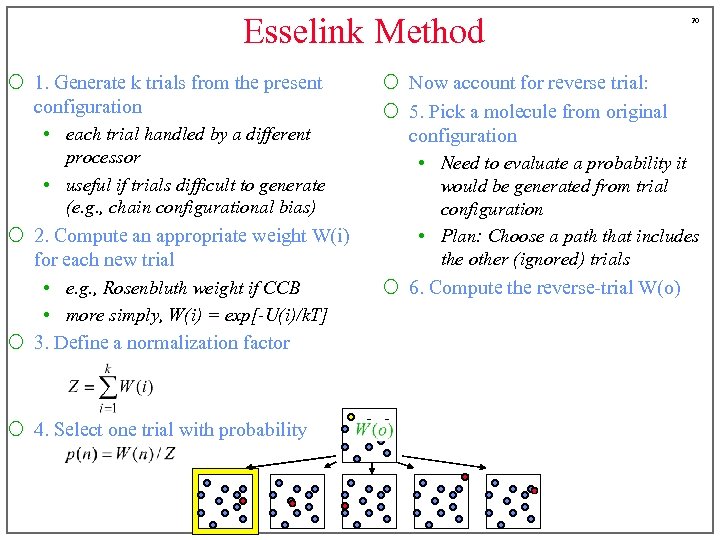 Esselink Method ¡ 1. Generate k trials from the present configuration • each trial