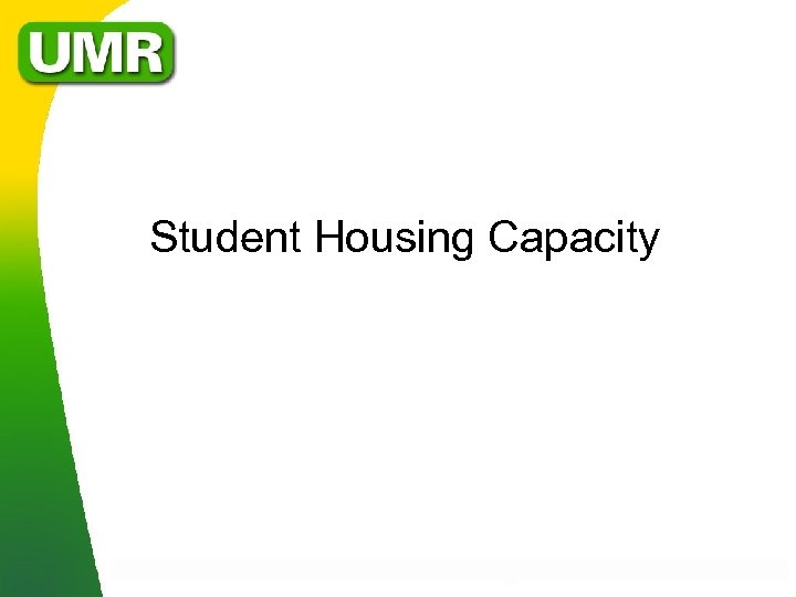 Student Housing Capacity 
