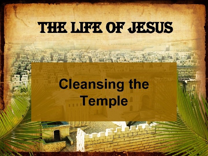 The Life of Jesus Cleansing the Temple 