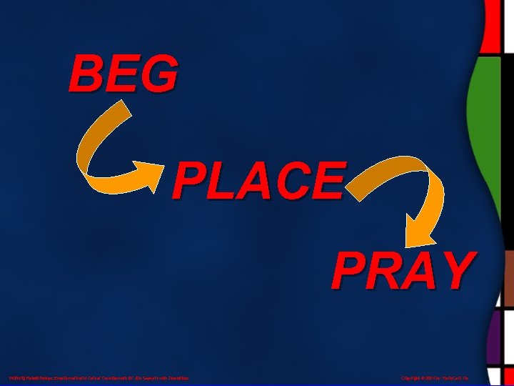 BEG PLACE PRAY Working Relationships: Employment and Career Development for Job Seekers with Disabilities
