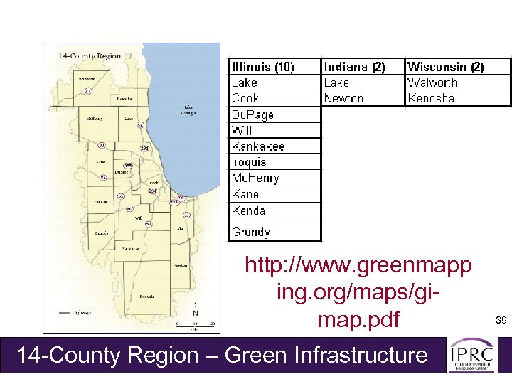 http: //www. greenmapp ing. org/maps/gimap. pdf 14 -County Region – Green Infrastructure 39 
