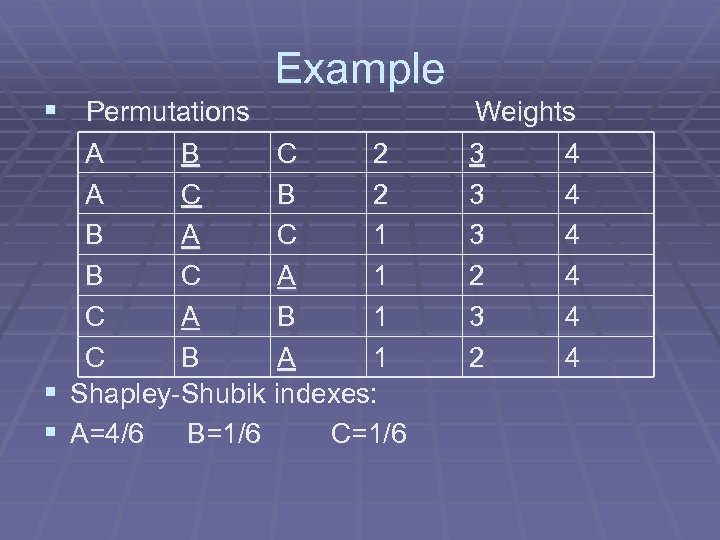 § Permutations § § Example A B C 2 A C B 2 B