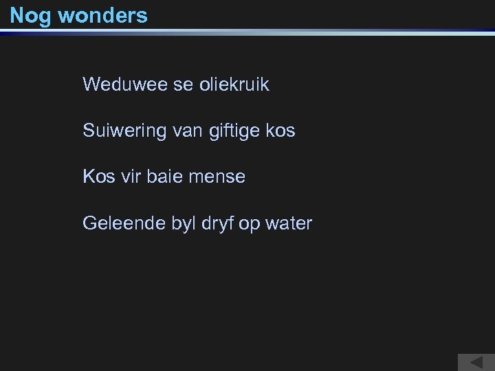 Nog wonders Weduwee se oliekruik Suiwering van giftige kos Kos vir baie mense Geleende