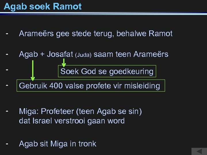 Agab soek Ramot Arameërs gee stede terug, behalwe Ramot Agab + Josafat (Juda) saam