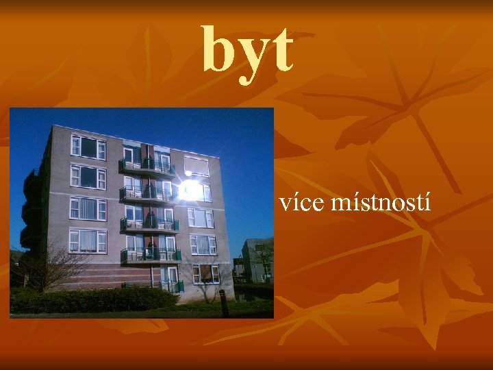 byt více místností 