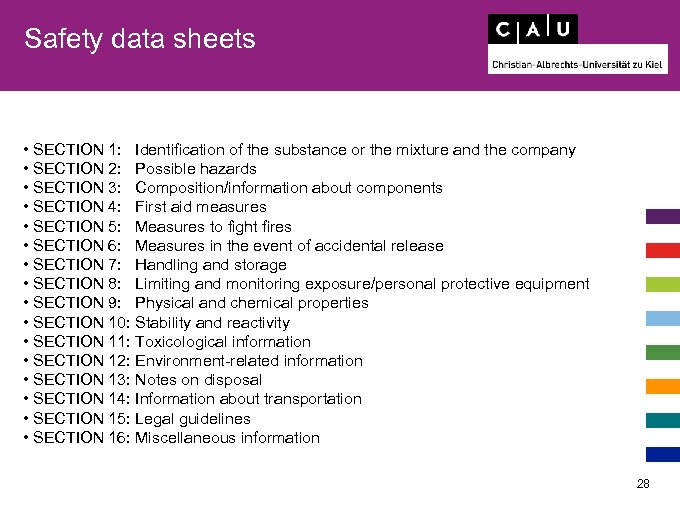 Safety data sheets • SECTION 1: Identification of the substance or the mixture and