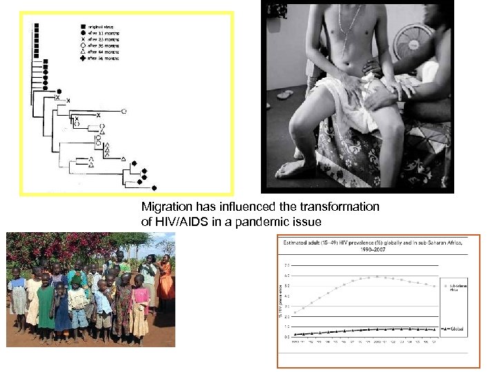 Migration has influenced the transformation of HIV/AIDS in a pandemic issue 