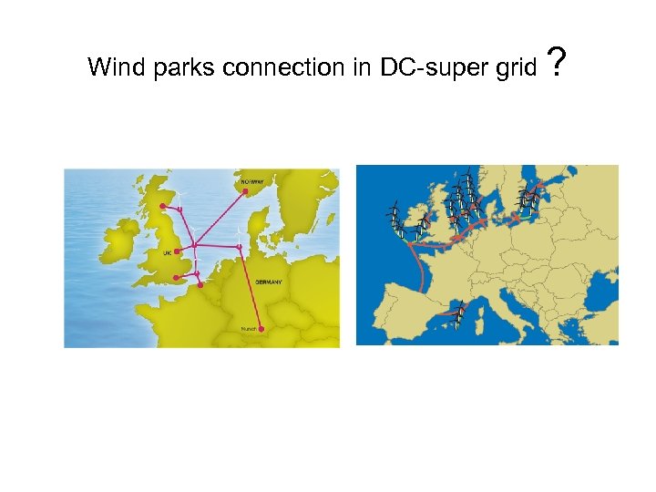 Wind parks connection in DC-super grid ? 