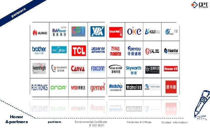 s er p tn ar Honor &partners Environmental Certificate & ISO 9001 Factories &