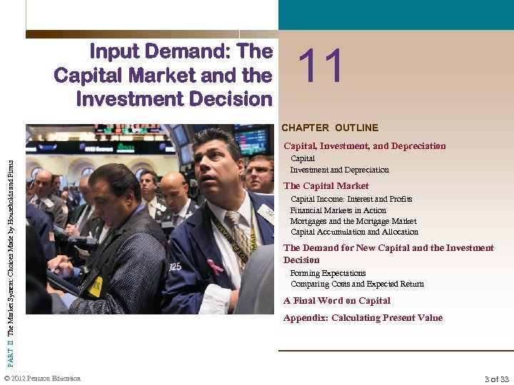 Input Demand: The Capital Market and the Investment Decision 11 CHAPTER OUTLINE PART II