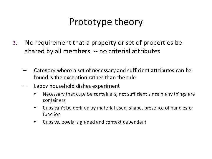prototype theory
