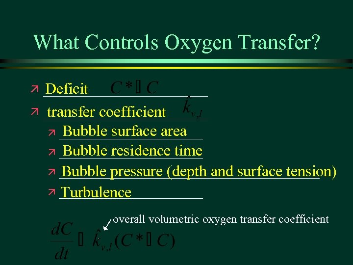 Nutrient Removal Project Oxygen Requirements A A History