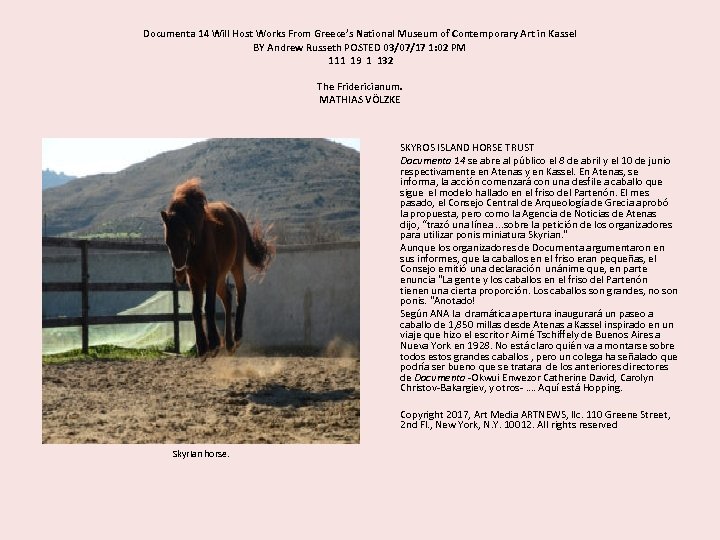 Documenta 14 Will Host Works From Greece’s National Museum of Contemporary Art in Kassel