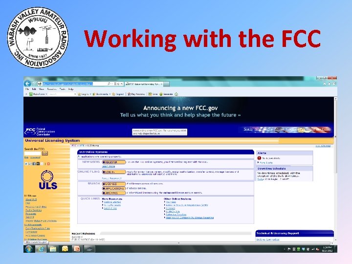 Working with the FCC 