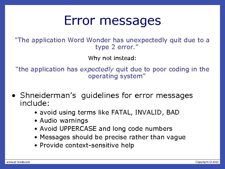 Error messages “The application Word Wonder has unexpectedly quit due to a type 2