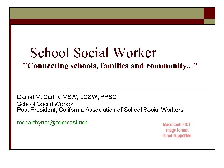  School Social Worker 