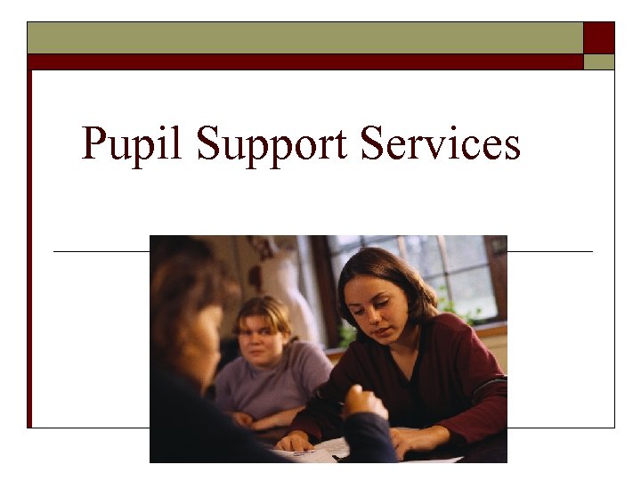 Pupil Support Services 