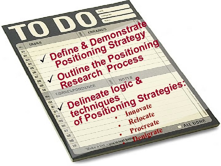 ate str gy on te Dem. Stra g ng e &nin oni sitiss efinitio