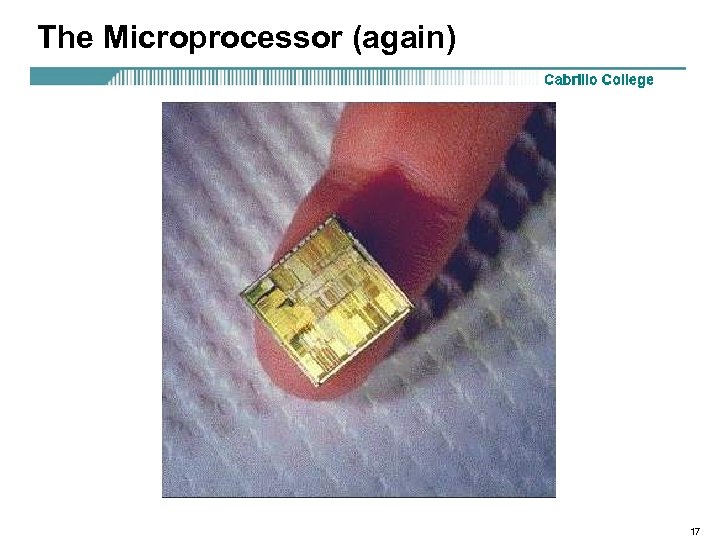 The Microprocessor (again) 17 