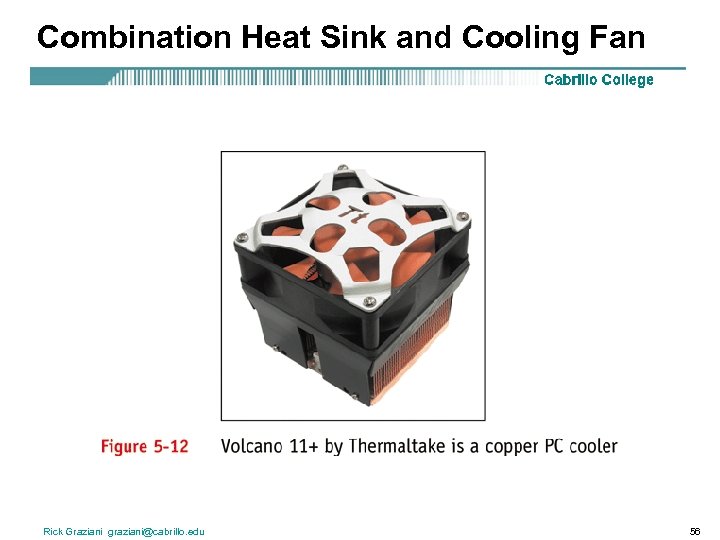 Combination Heat Sink and Cooling Fan Rick Graziani graziani@cabrillo. edu 56 