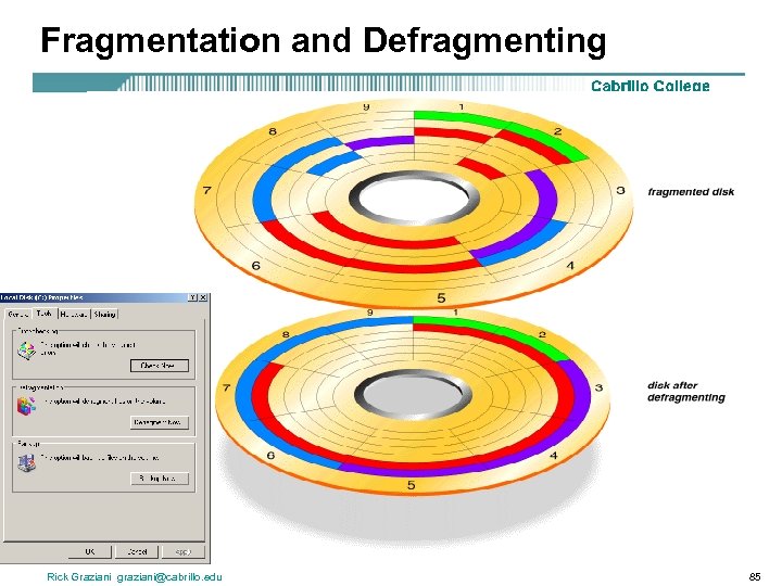 Fragmentation and Defragmenting Rick Graziani graziani@cabrillo. edu 85 