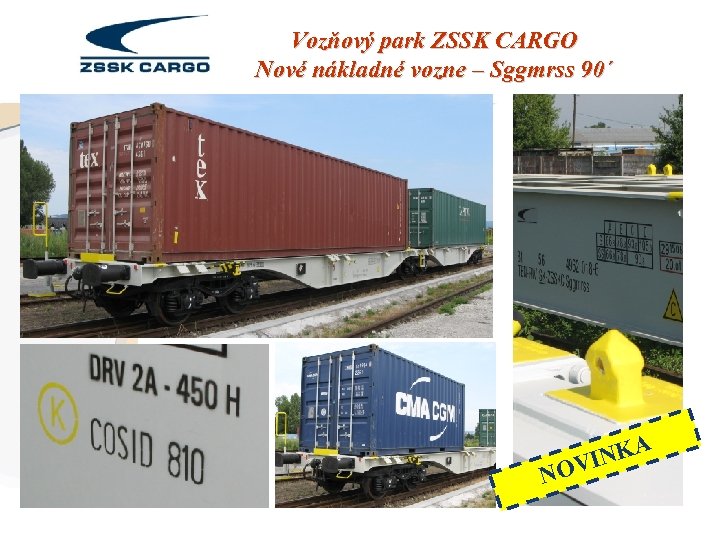 Vozňový park ZSSK CARGO Nové nákladné vozne – Sggmrss 90´ A INK NOV 